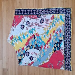 One Shoulder Asymmetrical Floral Flowy Dress